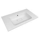 Раковина кварцевая Uperwood Lagoon Quartz 80 см, белая матовая, жасмин - Фото 1