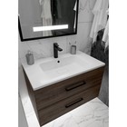 Раковина кварцевая Uperwood Lagoon Quartz 80 см, белая матовая, жасмин - фото 14502243