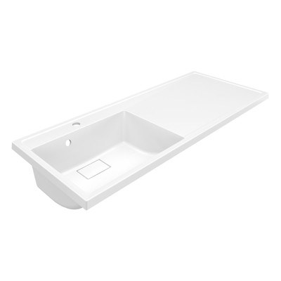 Раковина над стиральной машиной Uperwood Magenta, 120 см, левая, белая