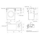 Раковина над стиральной машиной Uperwood Magenta, 110 см, левая, белая - Фото 5