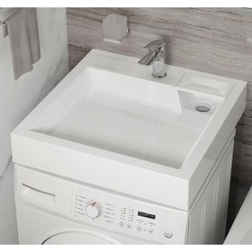 Раковина над стиральной машиной Uperwood Vission, 60х60 см, белая