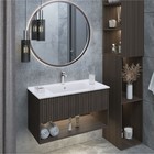 Раковина полувстраиваемая Uperwood Parma 85 см, белая глянцевая - фото 14438248