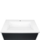 Тумба подвесная Uperwood, с раковиной Uperwood Next 80, 2 ящика, цвет белый/графит - Фото 10