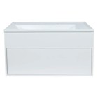 Тумба подвесная Uperwood, с раковиной Uperwood Lotus Premium 80, цвет белый - Фото 1