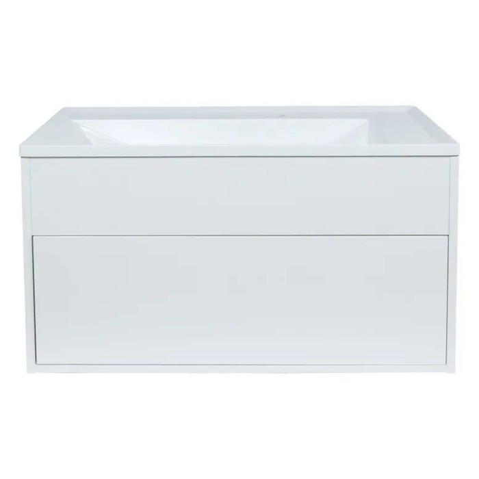 Тумба подвесная Uperwood, с раковиной Uperwood Lotus Premium 80, цвет белый - Фото 1