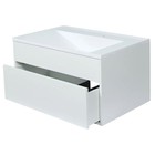 Тумба подвесная Uperwood, с раковиной Uperwood Lotus Premium 80, цвет белый - Фото 2