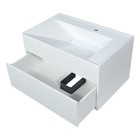 Тумба подвесная Uperwood, с раковиной Uperwood Lotus Premium 80, цвет белый - Фото 4