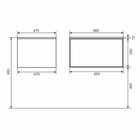 Тумба с раковиной Uperwood Parma Premium подвесная 65 см, белая - Фото 10