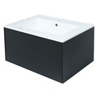 Тумба с раковиной Uperwood Parma Premium подвесная 65 см, черная - Фото 6