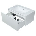 Тумба с раковиной Uperwood Parma Premium подвесная 75 см, белая - Фото 8