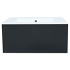 Тумба с раковиной Uperwood Parma Premium подвесная 75 см, черная - Фото 5