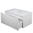 Тумба с раковиной Uperwood Parma Premium подвесная 85 см, белая - Фото 7