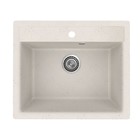 Кухонная мойка Uperwood ECON UPD-104, овальная, цвет 001 белая матовая - Фото 5