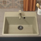 Кухонная мойка Uperwood ECON UPD-104, овальная, цвет 002 бежевая матовая - Фото 4