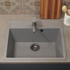 Кухонная мойка Uperwood ECON UPD-104, овальная, цвет 003 серая матовая - Фото 4