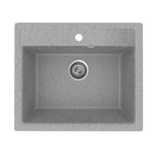 Кухонная мойка Uperwood ECON UPD-104, овальная, цвет 003 серая матовая - Фото 5