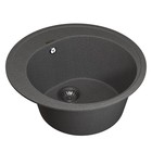 Кухонная мойка кварцевая Uperwood Quartz UPD-01, круглая, цвет 03 серая - Фото 3