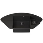 Кухонная мойка кварцевая Uperwood Quartz UPD-06, угловая двухсекционная, цвет 04 черная 10667015