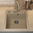 Кухонная мойка кварцевая Uperwood Quartz UPD-07, прямоугольная, цвет 02, прямоугольная, беж   106670 - фото 14438518