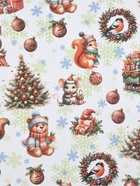 Бумага упаковочная новогодняя «Паровоз подарков», белый крафт, 1 лист, 80 г/м², 72×100 см - Фото 3