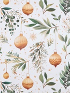 Бумага упаковочная новогодняя «Веточки зимы», белый крафт, 1 лист, 80 г/м², 70×100 см - Фото 3