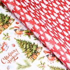 Бумага упаковочная новогодняя «Белый медвежонок», глянцевая, двусторонняя, 80 г/м², 50×70 см - Фото 3