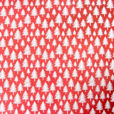 Бумага упаковочная новогодняя «Белый медвежонок», глянцевая, двусторонняя, 80 г/м², 50×70 см