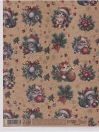 Бумага упаковочная бурый крафт «Котик», 50×70 см - Фото 4