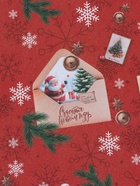 Бумага упаковочная новогодняя «С Новым годом», белый крафт, 80 г/м², 50×70 см - Фото 3