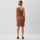 Платье женское на одно плечо MINAKU: Casual Collection цвет коричневый, р-р 48 10217352