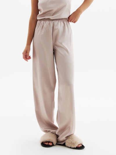 Брюки домашние женские MINAKU: Home collection, бежевые, размер 42