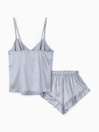 Комплект (топ, шорты) женский MINAKU: Home collection цвет голубой, р-р 44 - фото 809195525