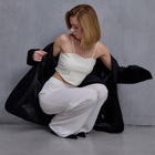 Брюки женские MINAKU: Casual Collection, цвет белый, размер 48 10385636 - фото 12754177