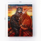Картина «Кот и кошка», любовь, 30 х 40 см - фото 24736974