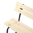 Скамейка садовая «Эконом», 120×52×82.5 см, деревянная, металл - Фото 3