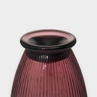 Кувшин для воды Magistro «Грани», 1 л, 13×18.5 см, стекло, розовый - Фото 3