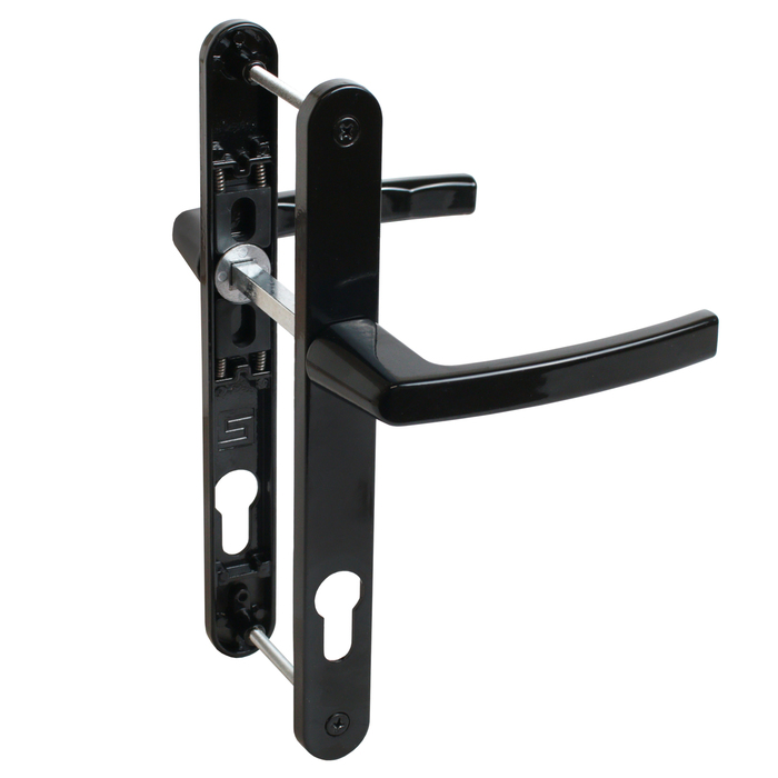 Ручки на планке БУЛАТ РФ 85.25.02.9005 УРАЛ, с пружиной, черный - Фото 1