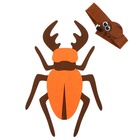 Карнавальный набор «Весёлые насекомые»: повязка и жук из фетра, 3–7 лет - фото 25593682