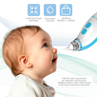 Детский назальный аспиратор, 2 насадки, электрический: 2 режима работы, на батарейках - Фото 3