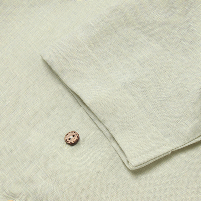 Костюм детский (рубашка, шорты) «Крошка Я» Linen, рост 92-98 см, зелёный