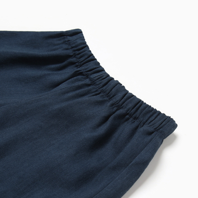 Костюм детский (рубашка, шорты) «Крошка Я» Linen, рост 92-98, синий