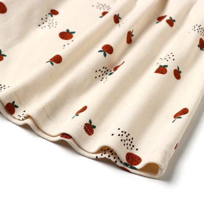 Платье для девочки KAFTAN: Oranges, бежевое, рост 86-92 см