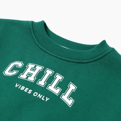 Свитшот детский KAFTAN: Chill, зелёный, размер 30 (98-104 см)