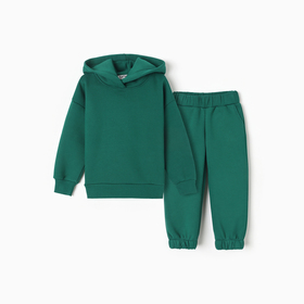 Костюм детский (толстовка, брюки) KAFTAN Basic line р.28 (86-92), зеленый