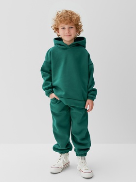 Костюм детский (толстовка, брюки) KAFTAN Basic line, размер 28 (86-92 см), зелёный