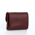Кошелёк монетница на кнопке TEXTURA, цвет бордовый - Фото 3