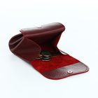 Кошелёк монетница на кнопке TEXTURA, цвет бордовый - Фото 5