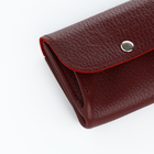 Кошелёк монетница на кнопке TEXTURA, цвет бордовый - Фото 7