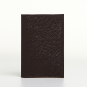 Обложка для паспорта, TEXTURA, цвет коричневый