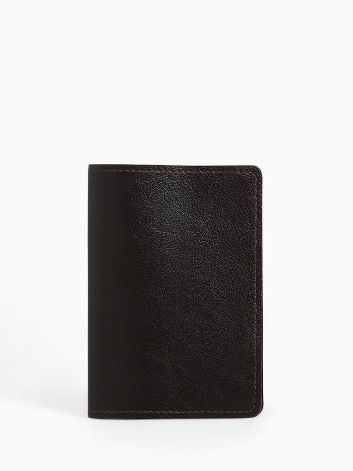 Обложка для паспорта TEXTURA, коричневая - Фото 1